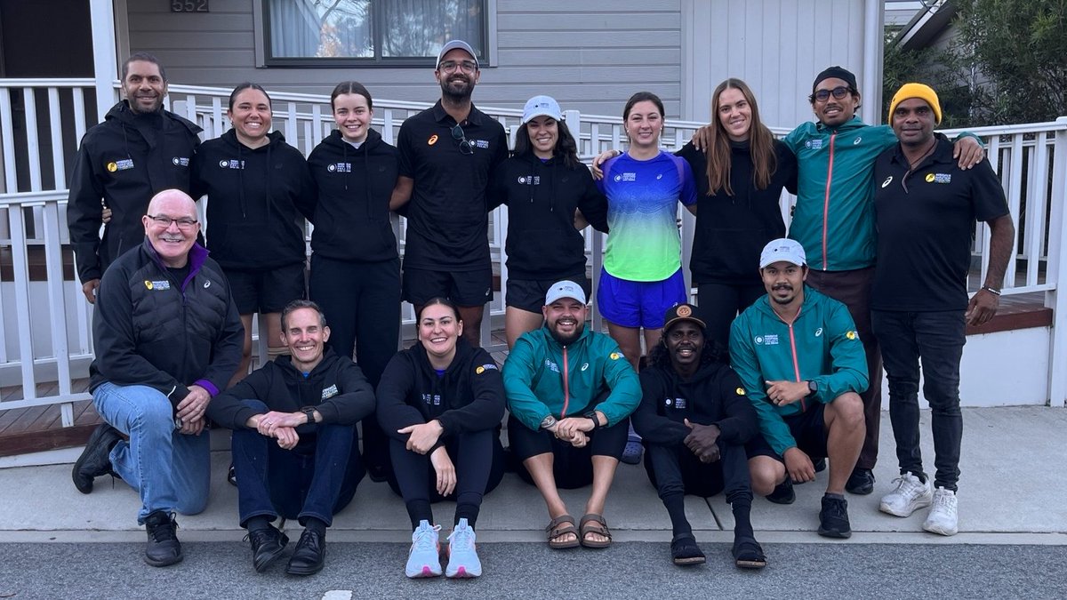 ALeighMP's tweet photo. Inspiring to hear from the 2026 Indigenous Marathon Project squad – Aboriginal and Torres Strait Islander runners training for the New York marathon, and building leadership in their communities. Strong role models, powerful stories. @deek207 @IndigMaraProjct https://t.co/1BVYz5O7s3
