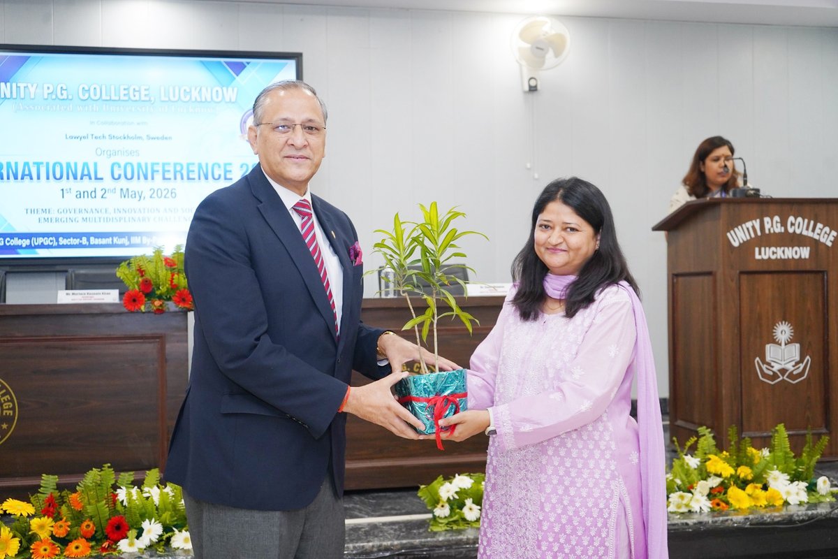 UnityPGLawColl1's tweet photo. Day 2 of IC 2026 featured technical sessions on sustainability, governance, business, culture, ethics, science, &amp; human development under expert moderation. The conference concluded with a valedictory address by Alok Dhawan &amp; awards recognising outstanding research &amp; presentation https://t.co/UPXYiaLye6