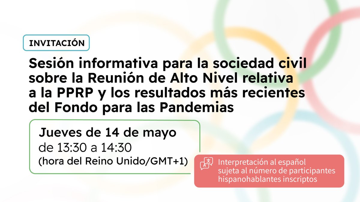 Golichenko's tweet photo. INVITACIÓN para organizaciones de la sociedad civil. Para registrarse: https://t.co/JnhytR43WK Les animamos a revisar y suscribirse a las solicitudes clave: https://t.co/li60s60t6S @Pandemic_Fund @rani_action @TheElders @Arush_Lal @Loretta40009912 @Catwoman_alc @yops83 https://t.co/oE4mDmVM6x