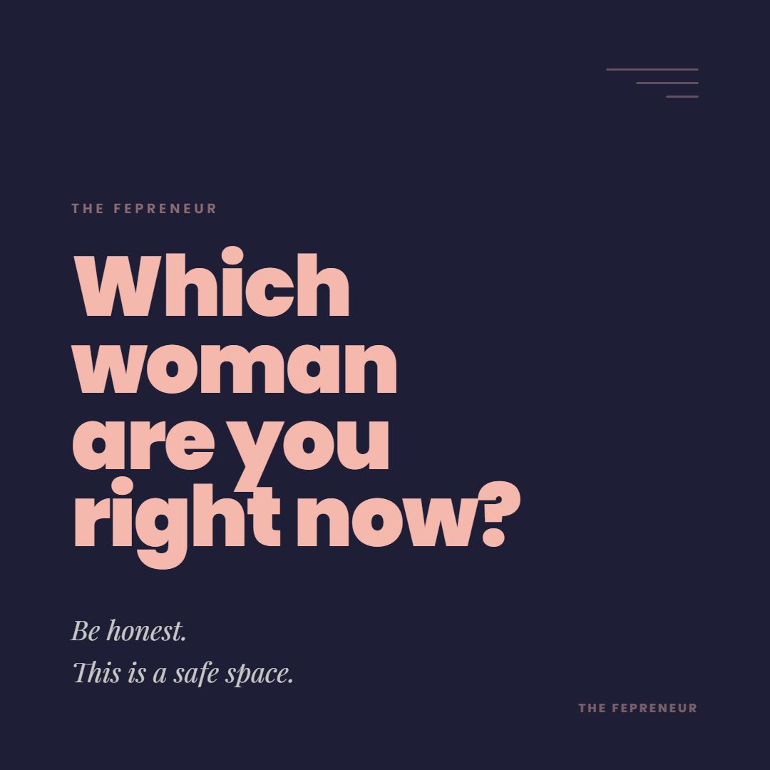 thefepreneur's tweet photo. You don't have to have it figured out. You just have to be in it. Which woman are you right now? Drop your answer below — I read every single one.

Comment below. #thefepreneur. https://t.co/5Vcn9j3jmP