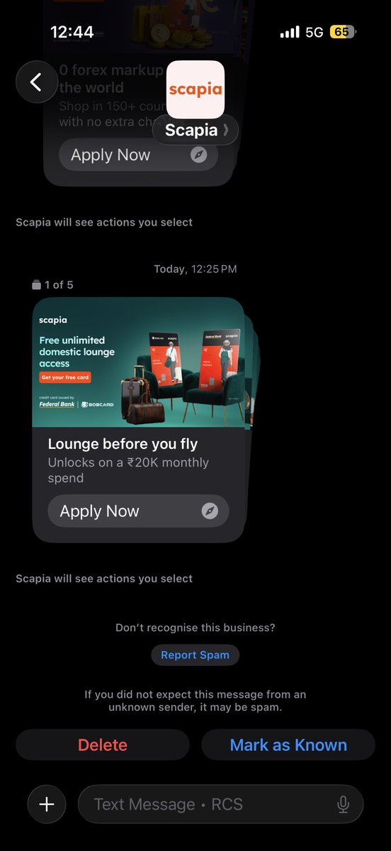hibernuts's tweet photo. Bro @getscapia you rejected me the card and now sending me promotional messages 😭😭
What am i supposed to do https://t.co/1AfCEPGqVO