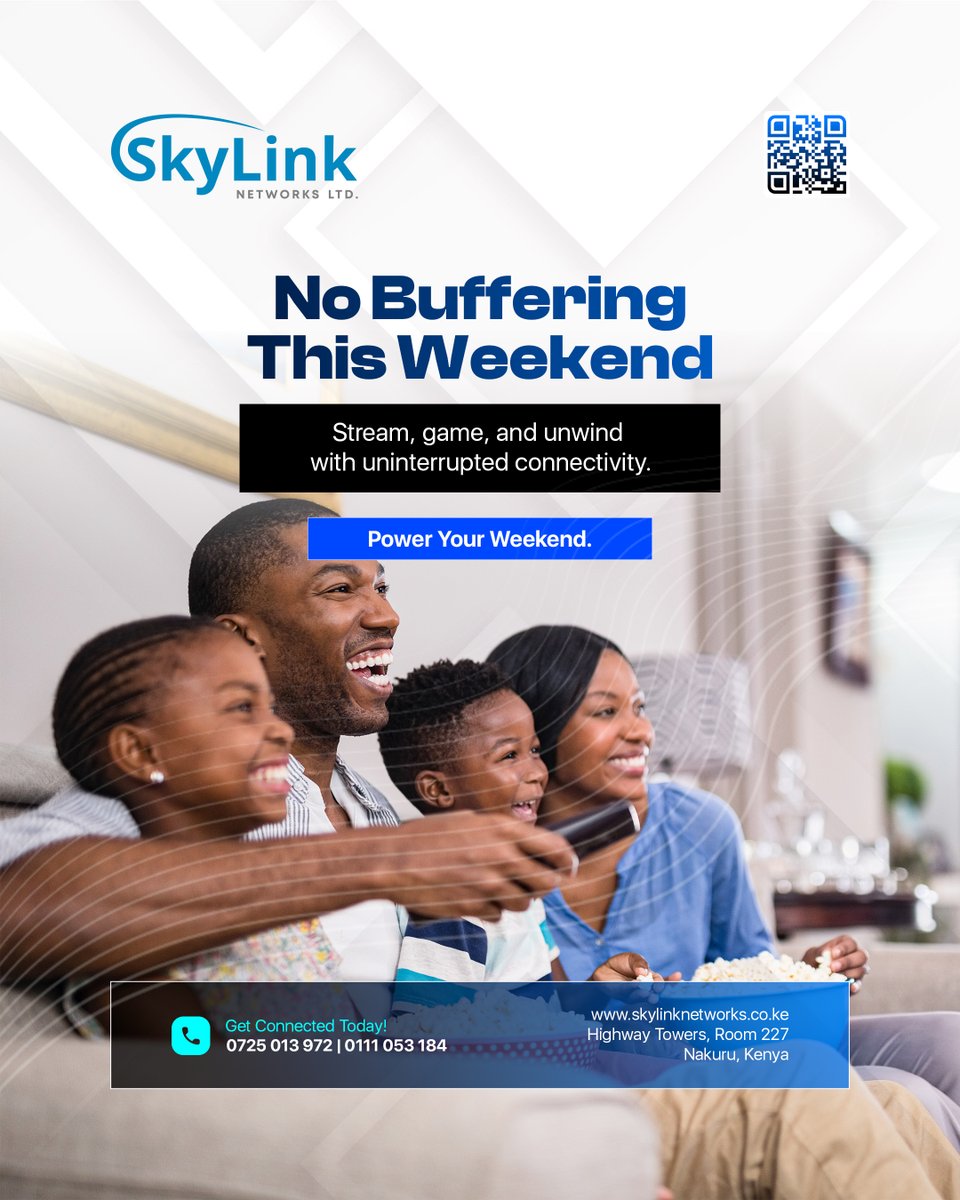SkyLinkNetwork_'s tweet photo. No Buffering This Weekend!

Binge your favorite shows and stay connected all weekend long. https://t.co/yQ8FPvRvzm