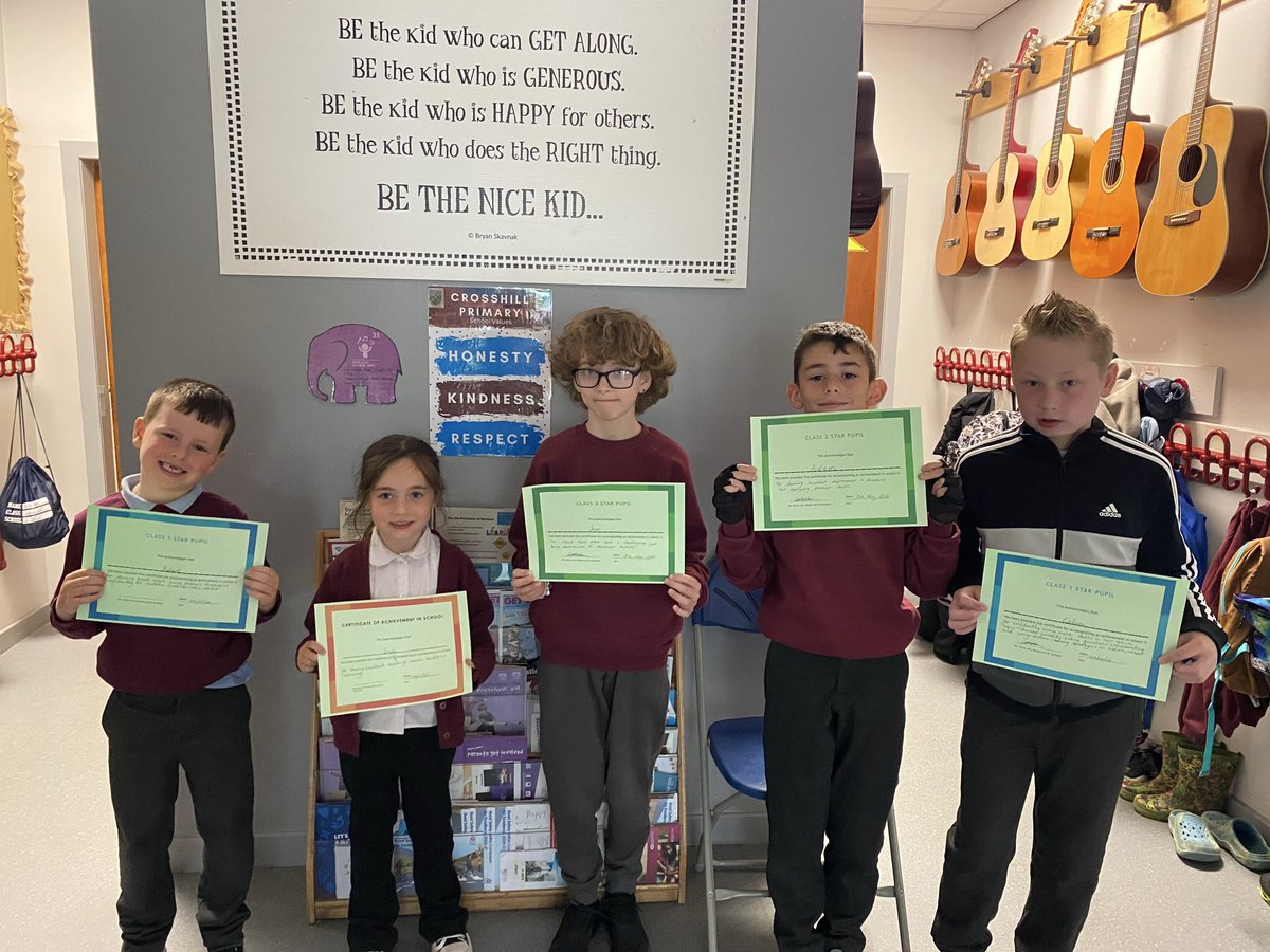 crosshill_ps's tweet photo. Well done to our star pupils and great school achievements at this week’s assembly 🤩👏 #CrosshillClass1 #CrosshillClass2 https://t.co/rNmzYhhfZP
