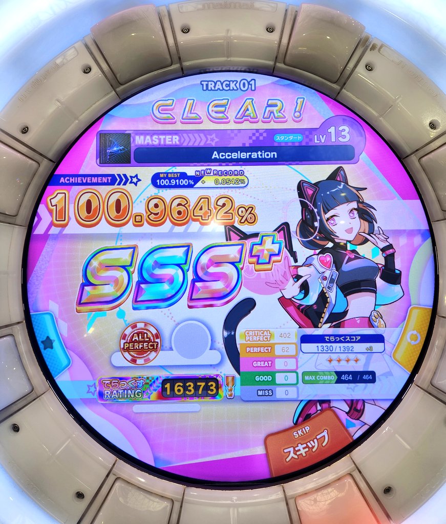 やっっっっっっと
アクセラレーションAP出た！
最後だけまじで14