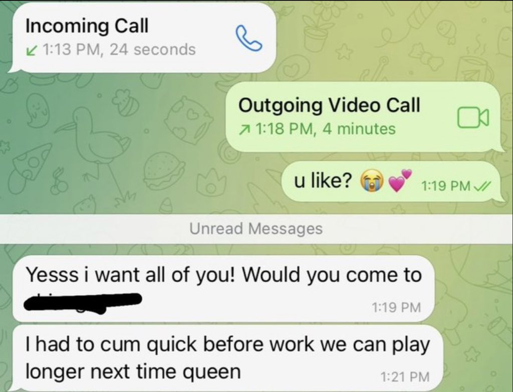 ella FaceTime 💦🥹 tweet media