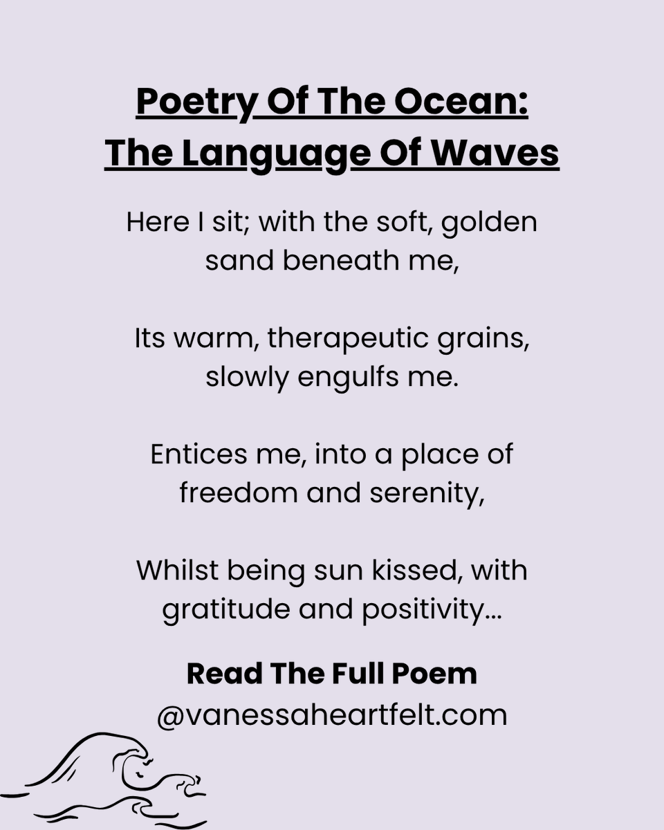 Vanheartfelt's tweet photo. A reflective ocean poem inspired by the language of waves, serenity, &amp; inner transformation. 

https://t.co/Hsls5eHycD

#OceanPoetry #PoetryOfTheOcean #WavesAndWisdom #SeaAndSoul #HealingThroughNature #HappySaturday #HeartfeltWhispers #VanessaHeartfelt #Poetry #OceanPoem #Nature https://t.co/HuxdoZoFiR
