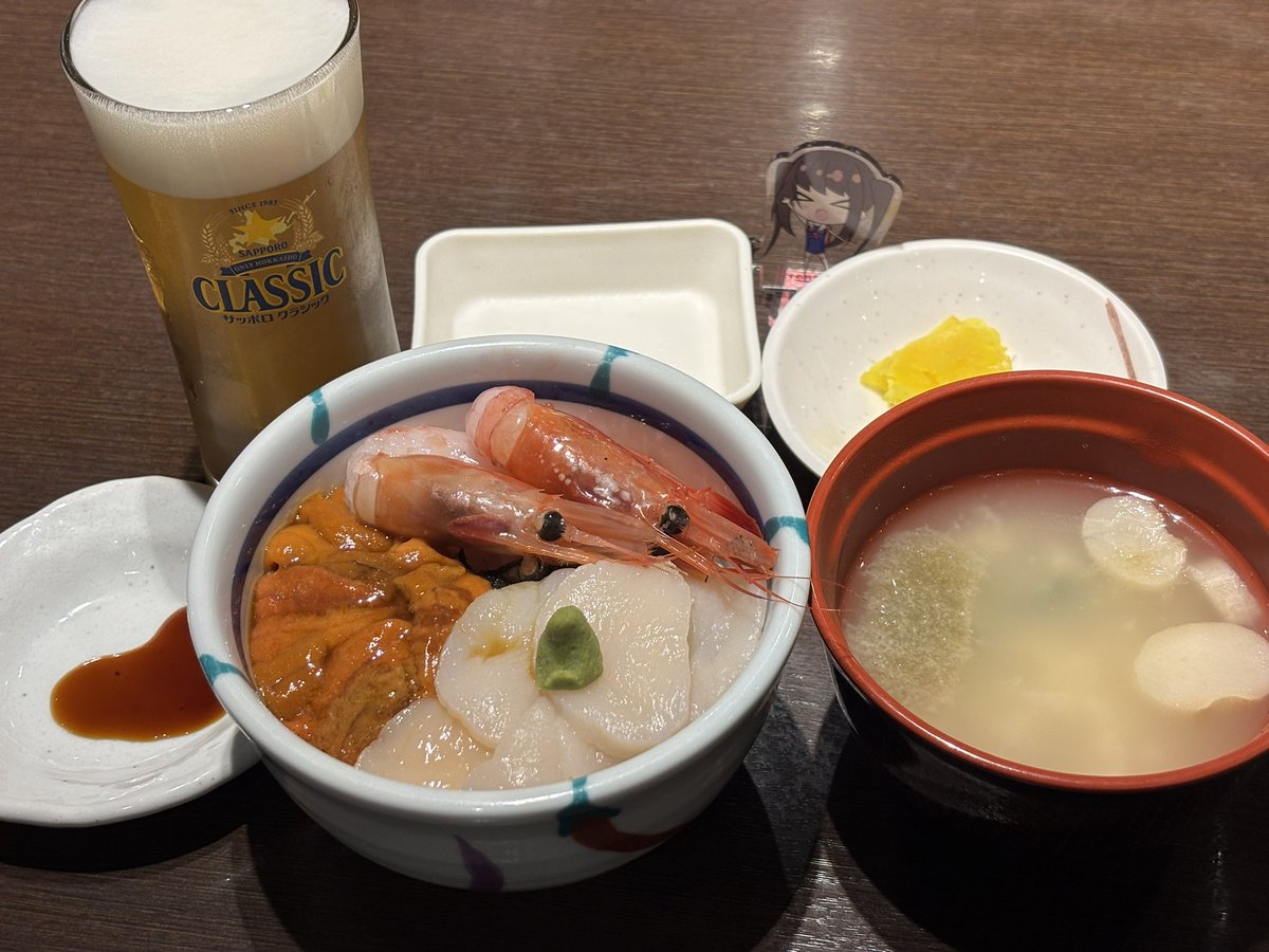 szmymnk's tweet photo. ABCクリニックにお世話になることがむずかしいため、ぷくぷくシールのお礼も兼ねて、推しのラジオ番組のスポンサーのきくよ食堂さんに御礼に詣りました。

3色丼大変美味しゅうございました🥹✨🙏

 #伊集院光のタネ https://t.co/rplcGBzTx5