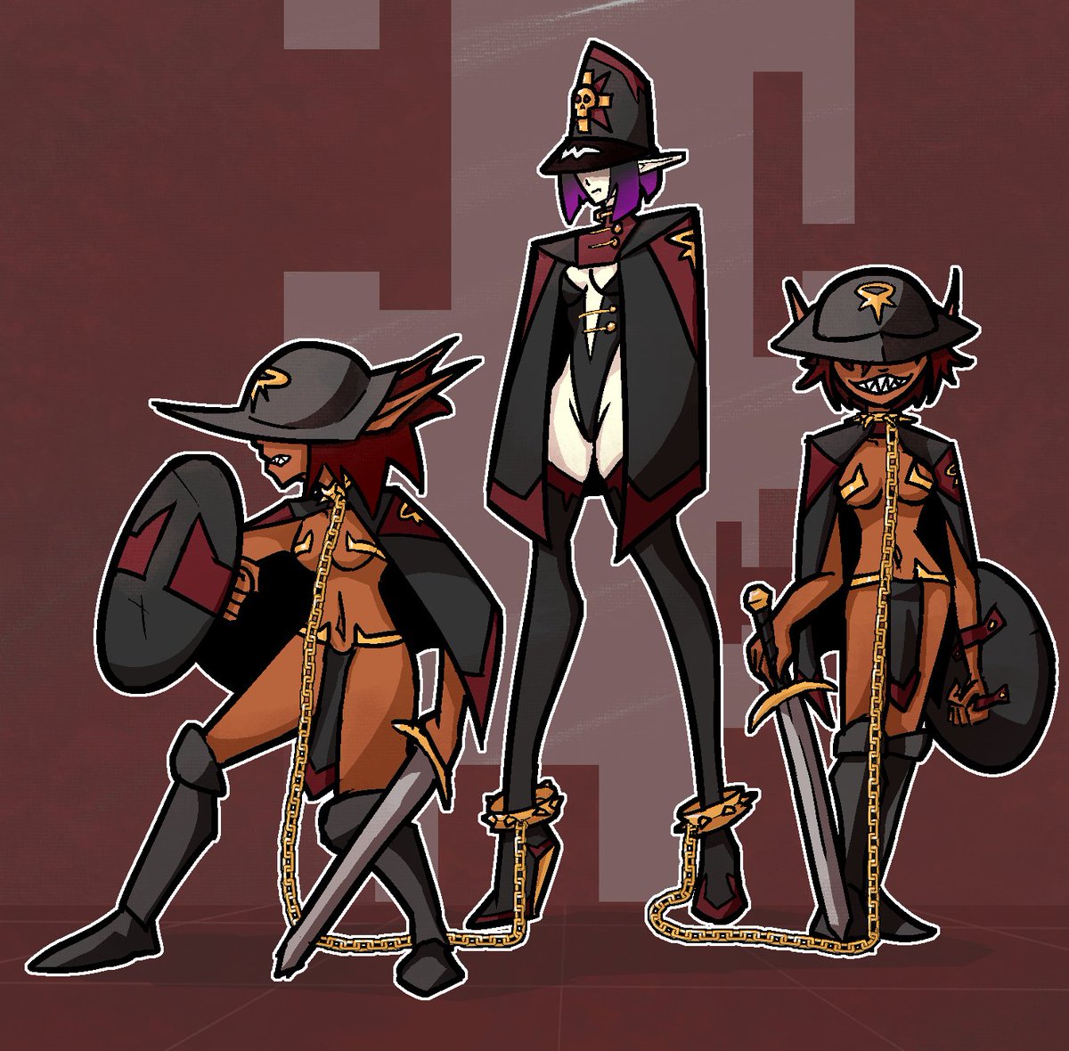 CalamitiusGuy's tweet photo. Fantasy Elf Healer and her bodyguards https://t.co/oq3ZMZq1X4