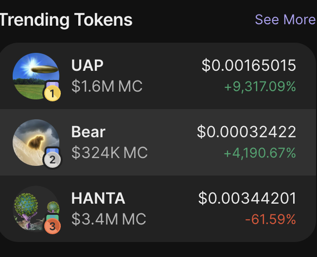 Humanevolvd's tweet photo. $UAP 
Number 1 on Dextools Phantom Dex screener 
trending on tiktok 

3jG3vjwbEuQCR3YkJKtLmH41jqHx9n36BBW1Kznkpump https://t.co/6wUL7wkbMk