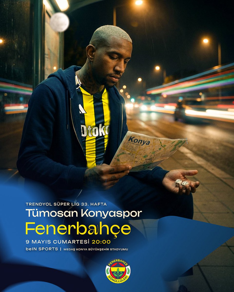 FBGDER's tweet photo. ✈️ Konya'dayız
⚽️ Trendyol Süper Lig 33. Hafta
🆚 Konyaspor 
📆 9 Mayıs Cumartesi 
🕗 20.00
Başarılar Fenerbahçe!
Maç zamanı derneğimiz açık olacaktır. 
Rezervasyon:
Ramis Koç
0 (532) 706 83 74

#FBGDER https://t.co/yytR7n7rDc
