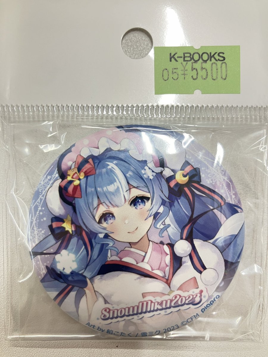 入荷情報】 ボーカロイド ボカロ 初音ミク SNOW MIKU 2023 缶バッジ