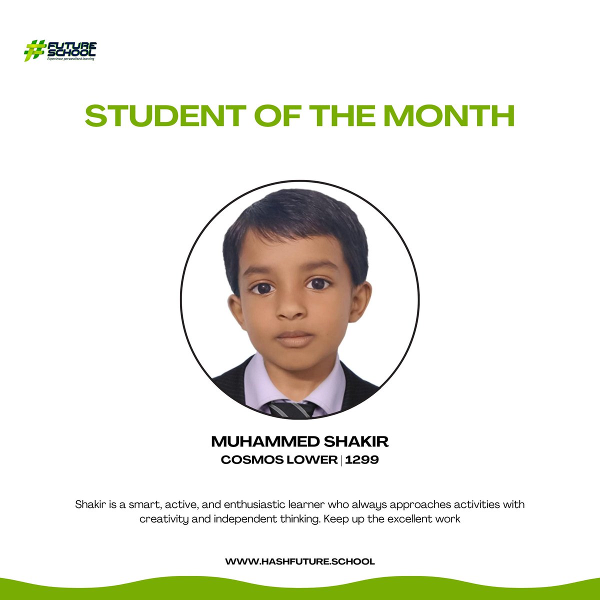 hashfutureed's tweet photo. Shakir continues to shine with creativity, enthusiasm, and unique ideas in every activity! 🌟 

#StudentOfTheMonth https://t.co/RpzwfZgOFT