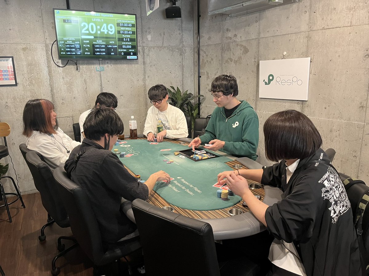 🐿️ResPo（リスポ）大塚｜ポーカー×都内最安値の貸卓スポット tweet media