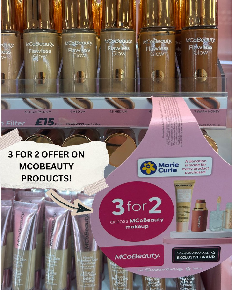 merrioncentre's tweet photo. Whether you’re heading out tonight or having the perfect cosy night in 🛍️✨ don’t forget to stock up on your fave beauty bits at Superdrug this weekend 💄 So many amazing deals to grab!

Hope you all have the loveliest weekend 💕

#BeautyFinds #MakeupLover #SelfCareWeekend #BeautyDeals #GlowUp