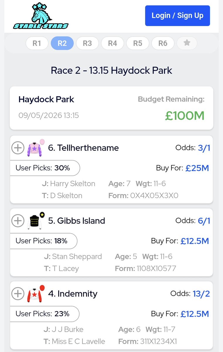 Stable Stars Horse Racing Fantasy tweet media