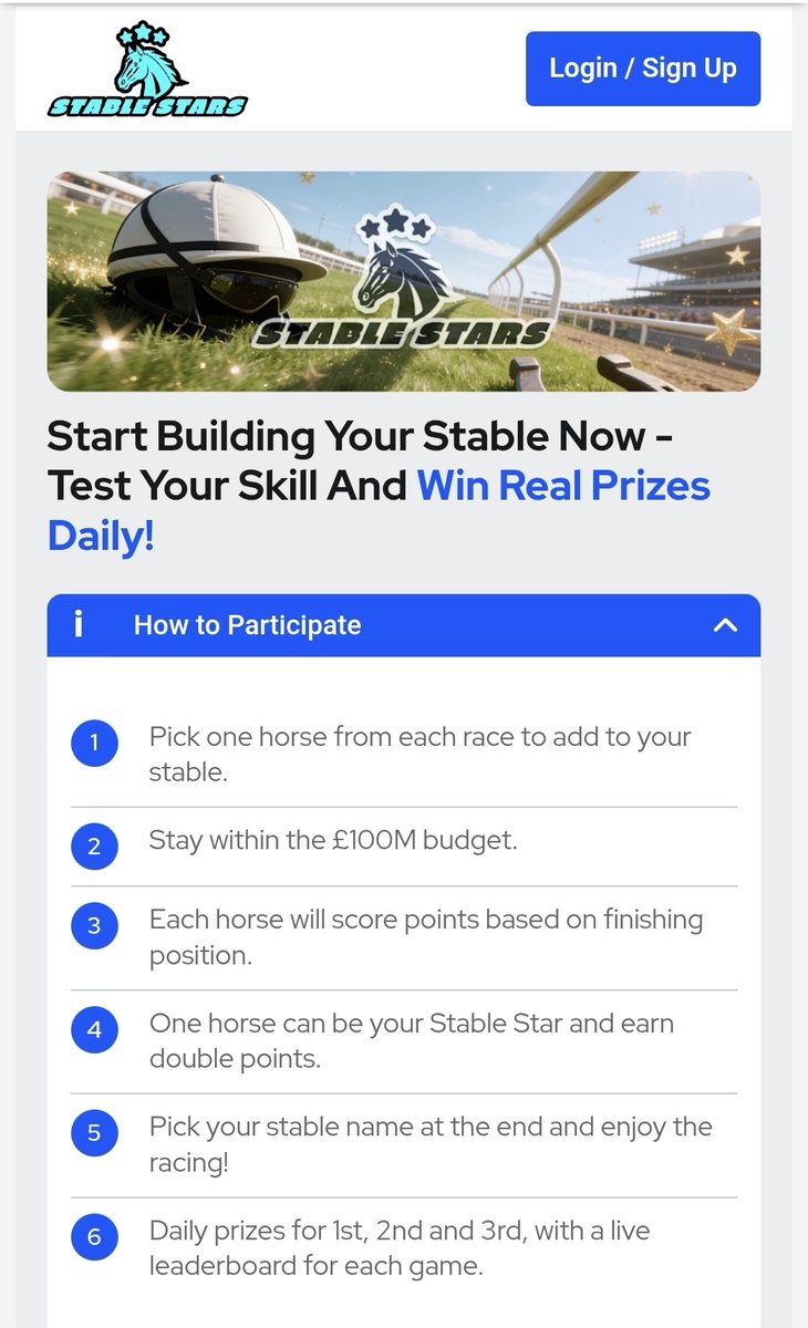 Stable Stars Horse Racing Fantasy tweet media