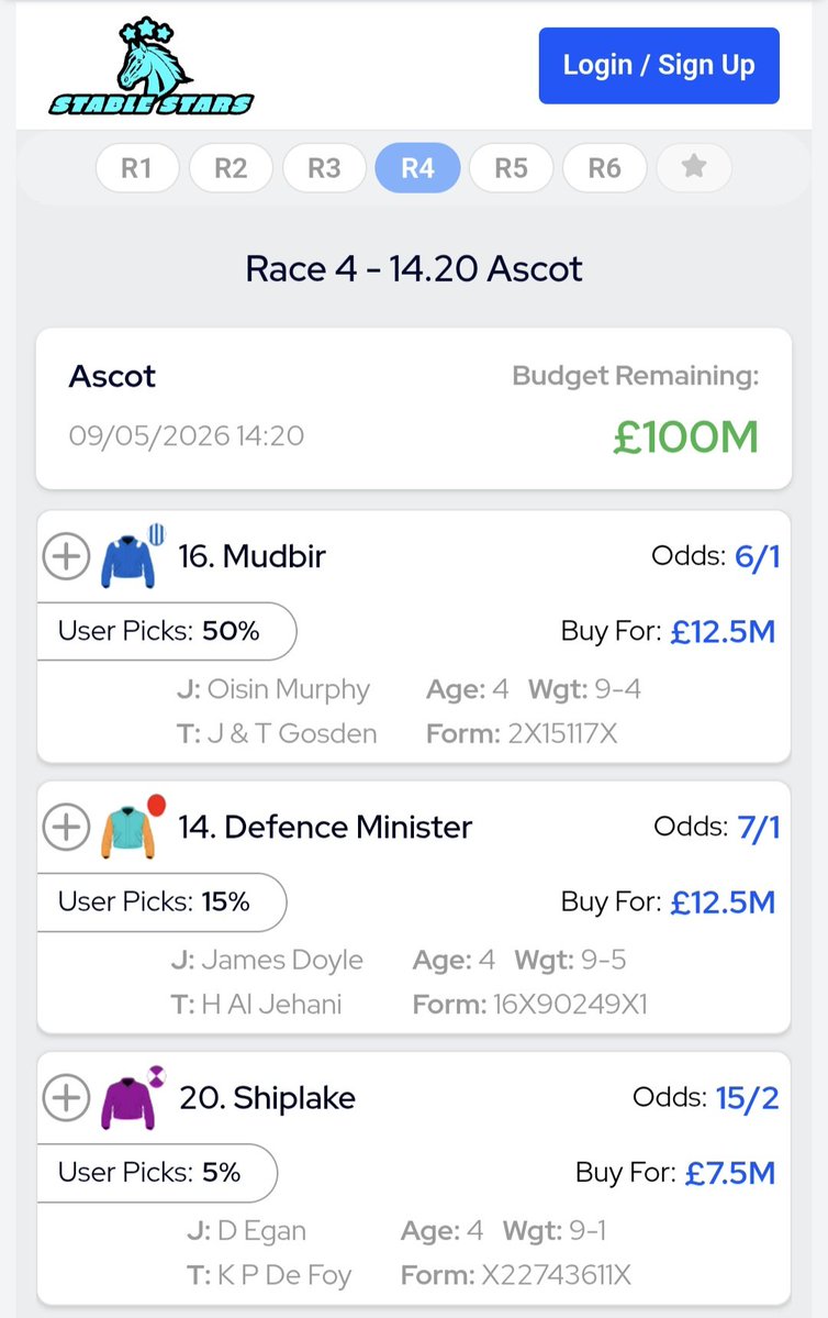Stable Stars Horse Racing Fantasy tweet media