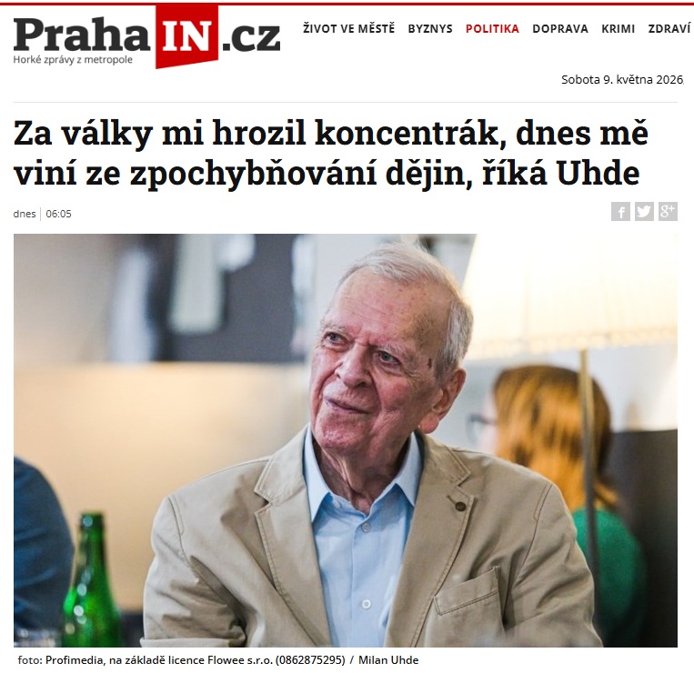 "Můj pohled je pohled člověka, který se dožil bez tří měsíců devadesáti let. Moje maminka byla Židovka. Prožil jsem proto na vlastní kůži pronásledování za nacistické okupace a vím, jaké to bylo. Vím ale také, jak vypadaly věci práva po roce 1945... Osmnáct členů naší rodiny