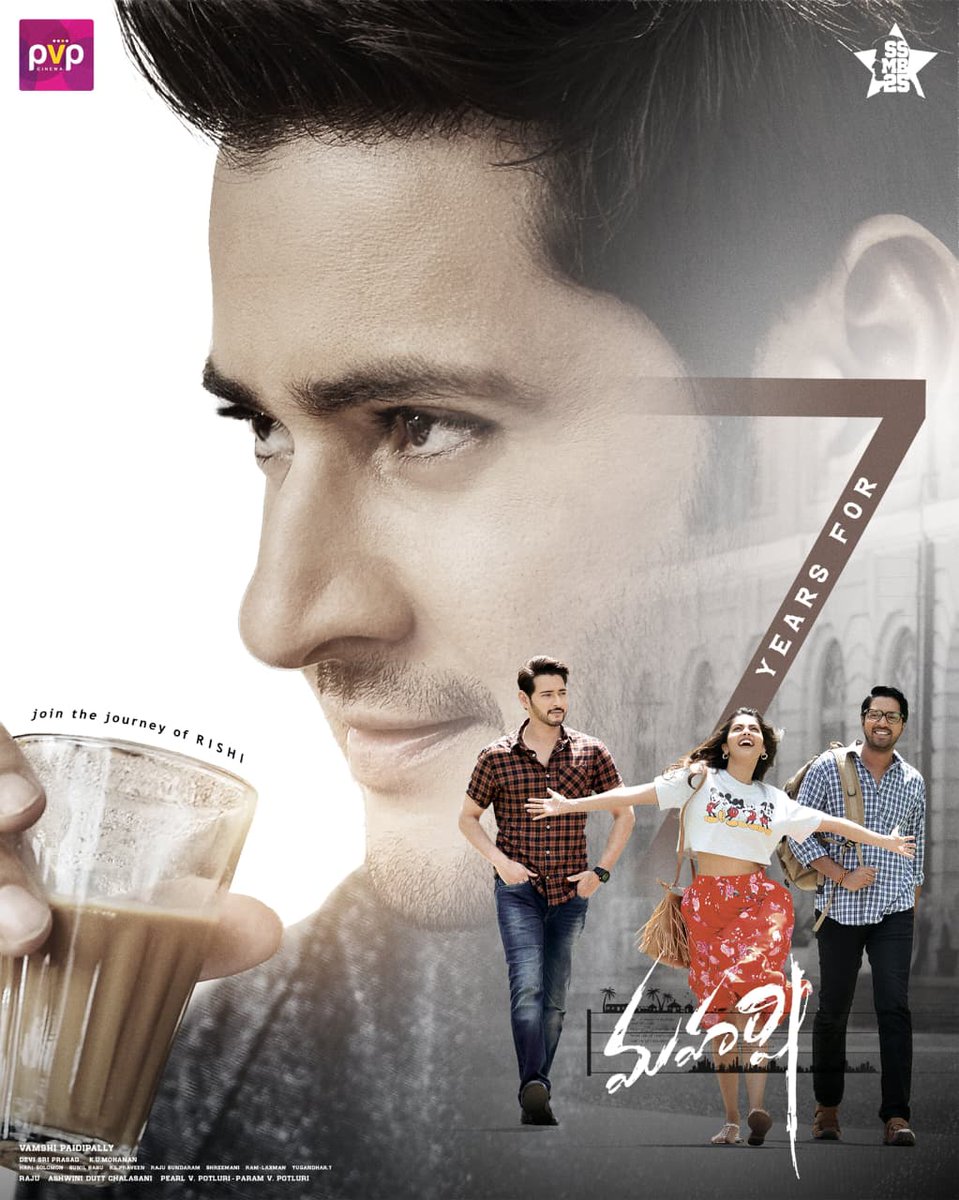 SSMBHindiFC's tweet photo. 7 years ago, #Maharshi brought together ambition, friendship, emotion and a story that struck a chord with audiences everywhere ❤️

Grateful for the love and appreciation the film continues to receive over the years. ✨

#7YearsForMaharshi 💫

@urstrulyMahesh https://t.co/XMG0YeWSVZ