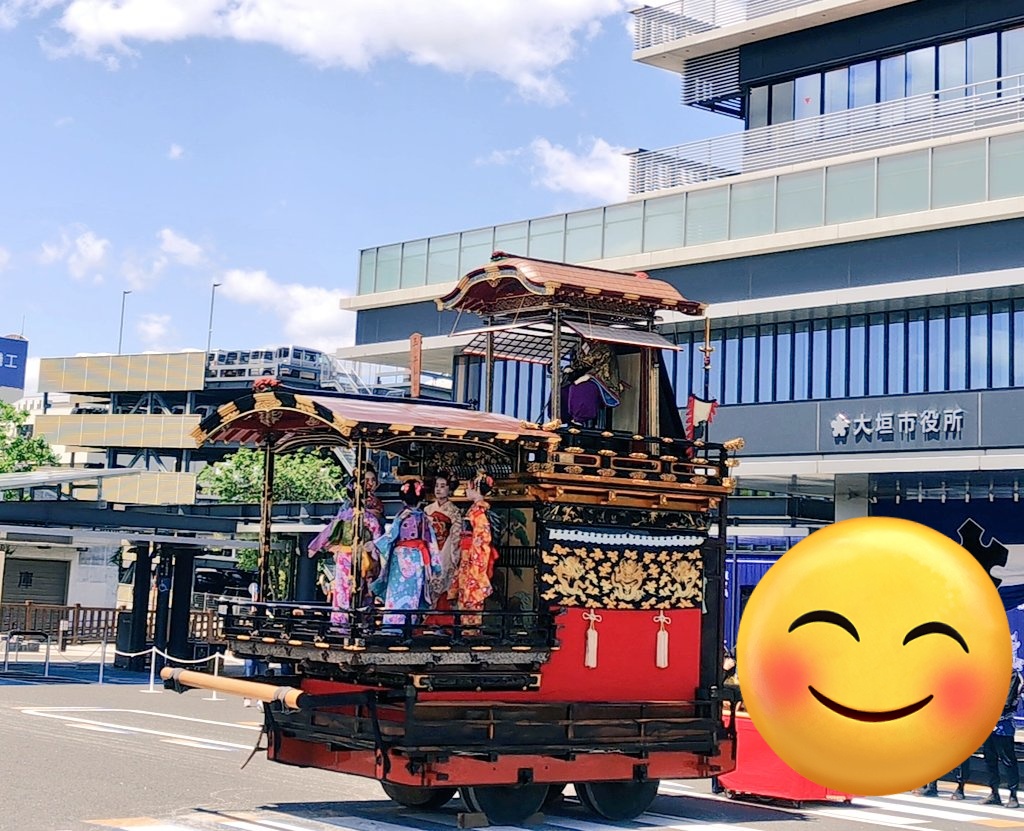 大垣まつりの山車の掛芸👘 ユネスコの無形文化遺産なのにお昼から