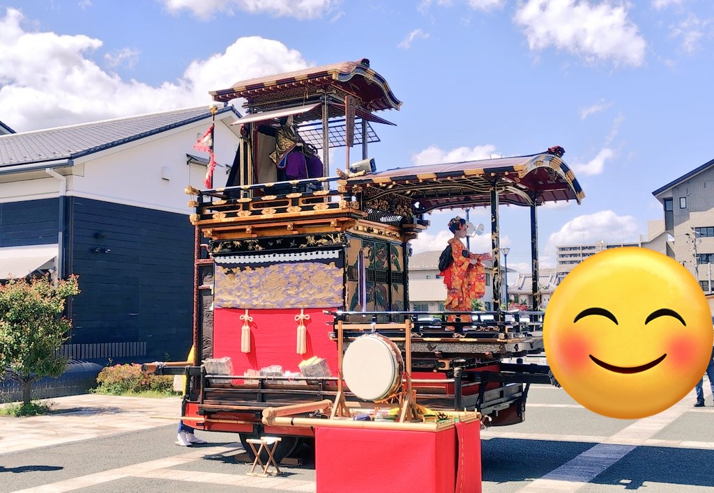 大垣まつりの山車の掛芸👘 ユネスコの無形文化遺産なのにお昼から