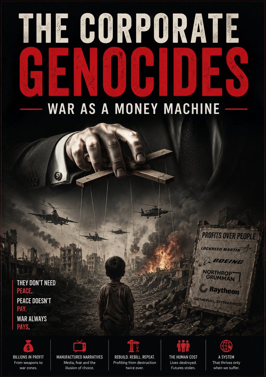 teeisking_'s tweet photo. War no longer destroys only cities, it fuels industries, enriches corporations, and sustains systems built on conflict.
My new article explores the uncomfortable intersection between profit, power, and human suffering.
🔗 https://t.co/dKjn7m1iww

#WarEconomy #Humanity https://t.co/VqEtpre0qP
