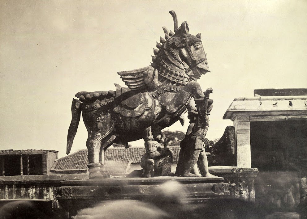 Guardian Statues in Madras (Chennai), Tamil Nadu c. 1860s