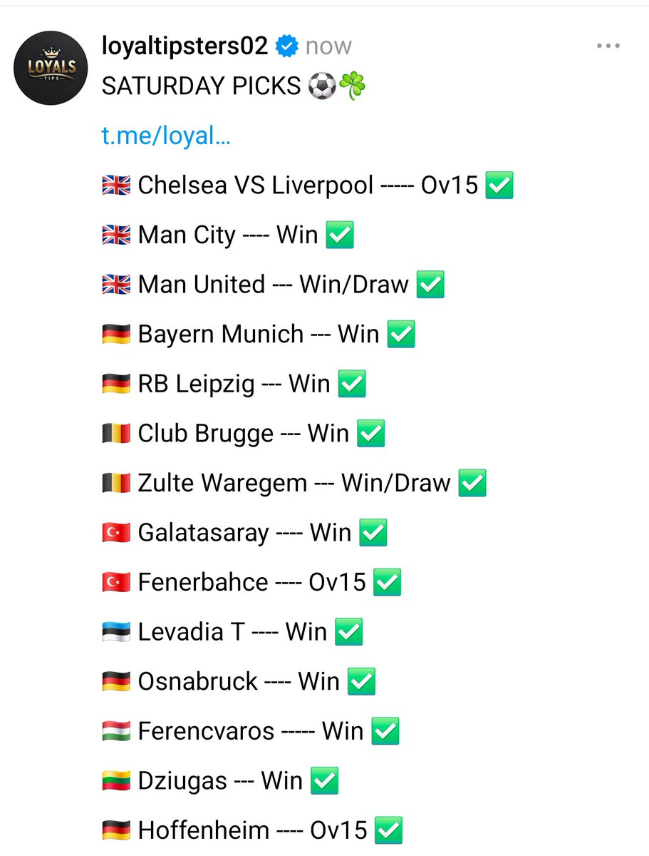 LoyalTipsters02's tweet photo. +31.83 ODDS

SECRETBET CODE ➡️  VJVKR

Registration Link ➡️ https://t.co/KuoX0U5zxQ

App download ➡️ https://t.co/tqDXiJPvzP

PROMO CODE ➡️ LOYALS001

Use our Promo Code LOYALS001 to get up to 300% Bonus ✅ https://t.co/rc8Go8CLzR