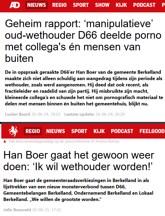 Nog iemand die vragen heeft over het morele kompas van D66?
