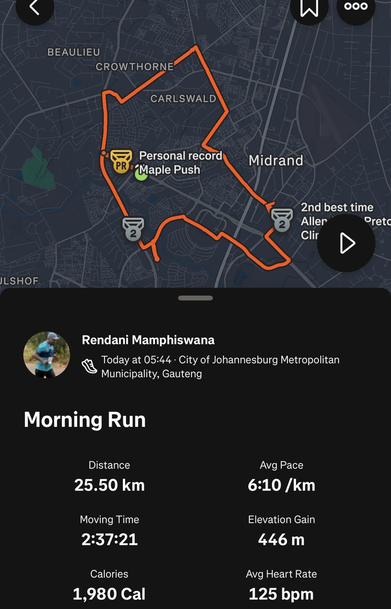 R3ndan's tweet photo. Saturdays are for long runs #RunningWithTumiSole #FetchYourBody2026 #Reakitima https://t.co/iwQhRHvzi4