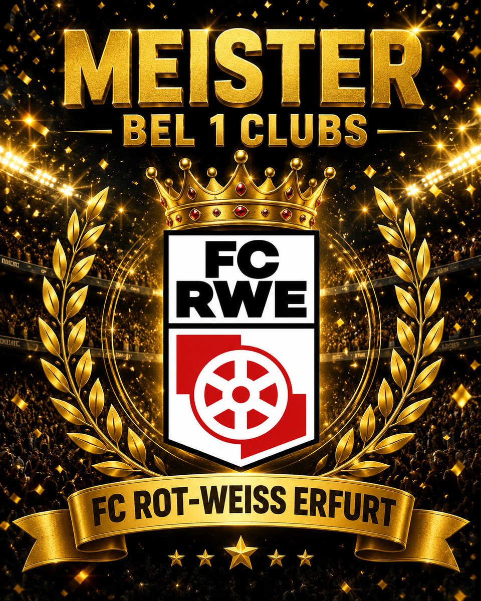 bandenkick's tweet photo. 🏆 +++ DIE MEISTER STEHEN FEST +++ 🏆
🥇 BEL1 – FC Rot-Weiß Erfurt
🥇 BEL2 – Vantage Football
🥇 BEL3 – SC04 Schwabach
🥇 BEL4 – DsF eSports

@MagazineClubs
#BEL #Meister #Esports #EAFC #ProClubs #Champion https://t.co/8SPIaNfNXz