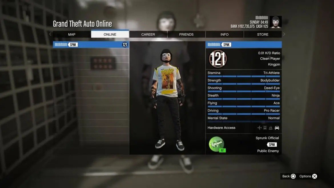 ScottXylur's tweet photo. Ps4/Ps5 GTA 5 Online Modded Account Available For Sale
Rank121/Rank144
Banked 192Mil on both
K/D 0.01
Both Modded Outfits
both FastRun
All Properties purchased 
All research done
modded cars in both
198Mil in Deluxos each
Max stats
#GTA5 https://t.co/8noBEJxzhi