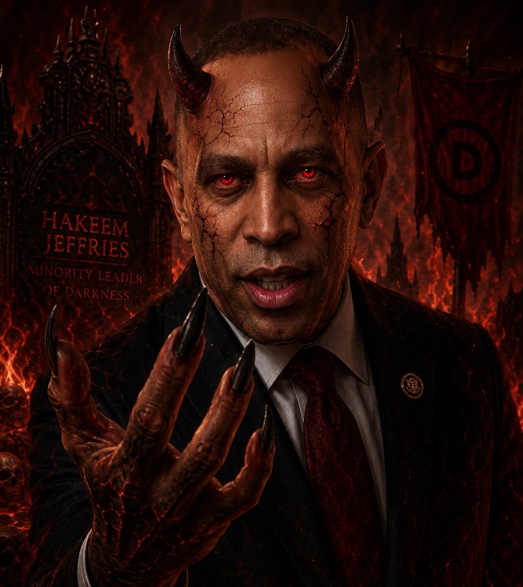 MarkStarry's tweet photo. @RepJeffries This is Lucifer https://t.co/dg546dokaZ