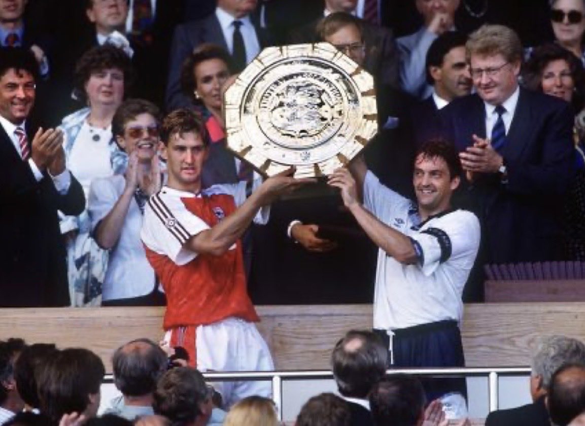 kevhillsy's tweet photo. 1991 Shared Charity shield https://t.co/a1oSLbp8uO