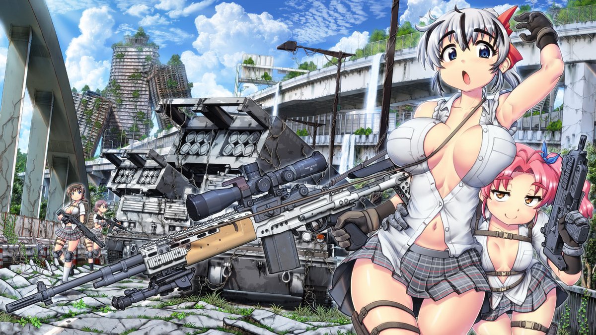 hasehosiyuu's tweet photo. 新しい銃と女の子絵が描けました。 https://t.co/ExyV87QEDJ