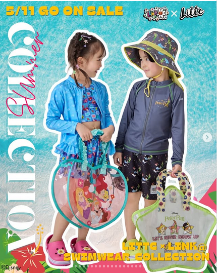 shimapatobu's tweet photo. しまむら『LITTC(リトシー)× LINK@(リンクアット)』コラボ!スイムウェアが2026年5月11日(月)より新発売!品番、種類まとめ!
https://t.co/P9Vo2iAT5a
ピーターパン、アリエルなどのディズニーも展開!
#LITTC #リトシー #スイムウェア #水着
#しまむら #しまむらコラボ #しまパト https://t.co/7SDRY8T2WH