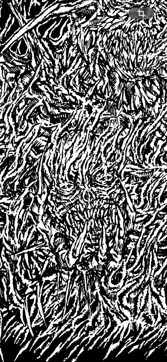 nuDERORI's tweet photo. DEATHGRAVE : BLACK GANION Japan Tour 2026 東名阪各所フライヤーの絵を描きました！ https://t.co/fB7r8cumNw