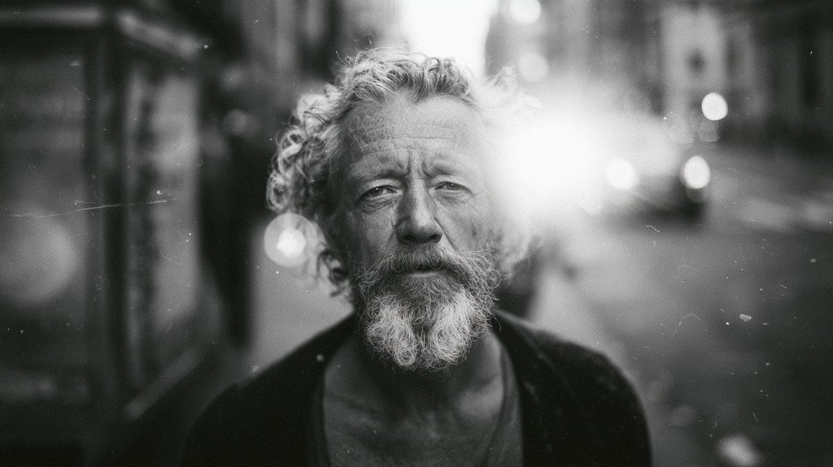 michaelrabone's tweet photo. Midjourney 8.1 Experimental (--exp)

Kodak 35mm black and white street portrait in New York, golden hour, sun bokeh, street life, asymmetrical, cinematic, vivid contrast, expired film aesthetics, film grain and dust, damaged depth of field --ar 16:9 --exp 50 --raw --s 50 --v 8.1 https://t.co/o7euB0Vs6A