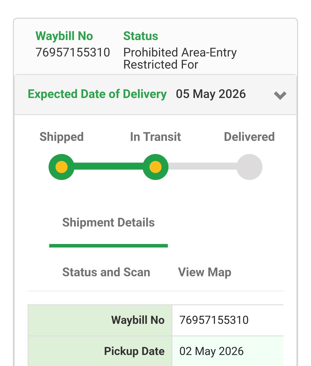 Anti_Facist_'s tweet photo. @BlueDart_ its been a week now and I am still awaiting my delivery.. Your delivery guys don't contact...you guys are not giving me the godown number or courier partner contact. Your IVR is shit.. you don't even know how to use AI properly. So tell how will I get my package? https://t.co/wgr2dxherk