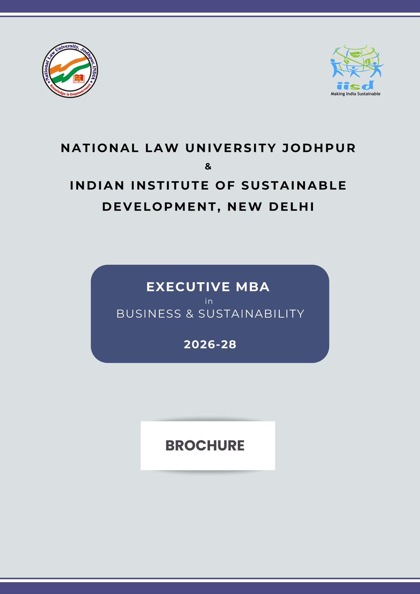 National Law University Jodhpur tweet media