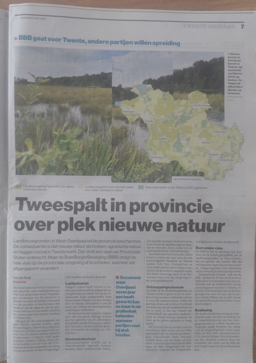 HenryFox69's tweet photo. Het gevoel dat #Twente opgeofferd gaat worden voor #natuur heb ik al lang, ook vaak uitgesproken.
Werd bij de #provincie altijd ontkent, maar de ware aard komt nu wel boven. Zelfs, of vooral, bij @BBBOverijssel 
Ontluisterend om te lezen... https://t.co/857Y9jvu8P
