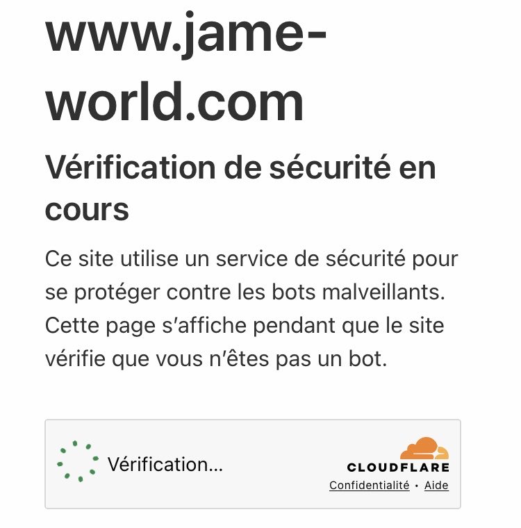 JaMEworldFR's tweet photo. Avec notre nouvelle sécurité, l’accès au site se fait après une vérification mais on vous promet que ça ne prend qu’une minute 🙏 😭

Vos vues sont importantes, alors merci de continuer à consulter JaME ! https://t.co/kL7aDcqfx6