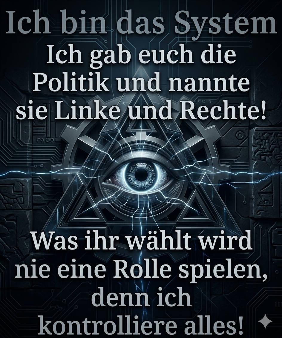 reimund15's tweet photo. Was von Politikern immer wieder als Demokratie bezeichnet wird, hat mit Demokratie nichts zu tun, denn das System von Deutschland hat sich zu einem #Diktat der #Parteien entwickelt!
Der Staat wurde von den #Parteien zu ihrer Beute gemacht. Sie haben ein korruptes #System erschaffen und sich in allen Institutionen der Gesellschaft ausgebreitet!
"Es muss demokratisch aussehen, die #Macht und #Kontrolle wollen "herrschsüchtige" #Politiker und ihre #Parteien für sich behalten!"
Die Arroganz von #Politikern gegenüber den #Bürgern ist mittlerweile unerträglich und die moralische Fassade längst eingestürzt, da Ihr Handeln nur noch von herablassender Überheblichkeit geprägt ist.
Sie nutzen politische Brandmarkungen als Schutzschild für das eigene Unvermögen, anstatt sich der Realität zu stellen.
Es ist eine #Politikerkaste entstanden, die einander "beweihräuchert", sich unter medialer Begleitung für Fehlleistungen noch Orden umhängt und viele der medial "#Gelenkten" in der #Gesellschaft klatschen dazu auch noch Beifall, denn sie könnten dabei ja gewisse Vorteile erlangen!
Das eigentliche Versagen besteht eigentlich darin, dass man sie das von den Parteien und Politikern als #Gesellschaft gefallen lässt!
Symbolbild: