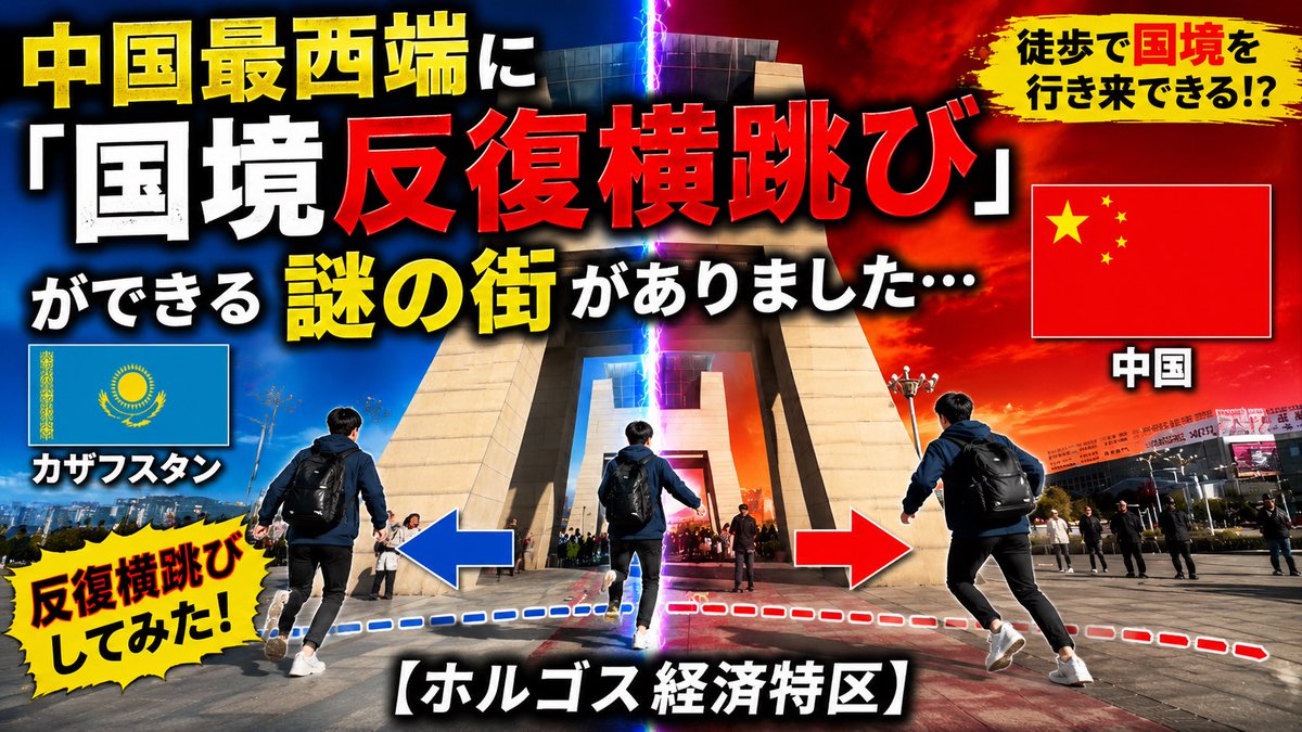 Dramatic Border Jump YouTube Thumbnail