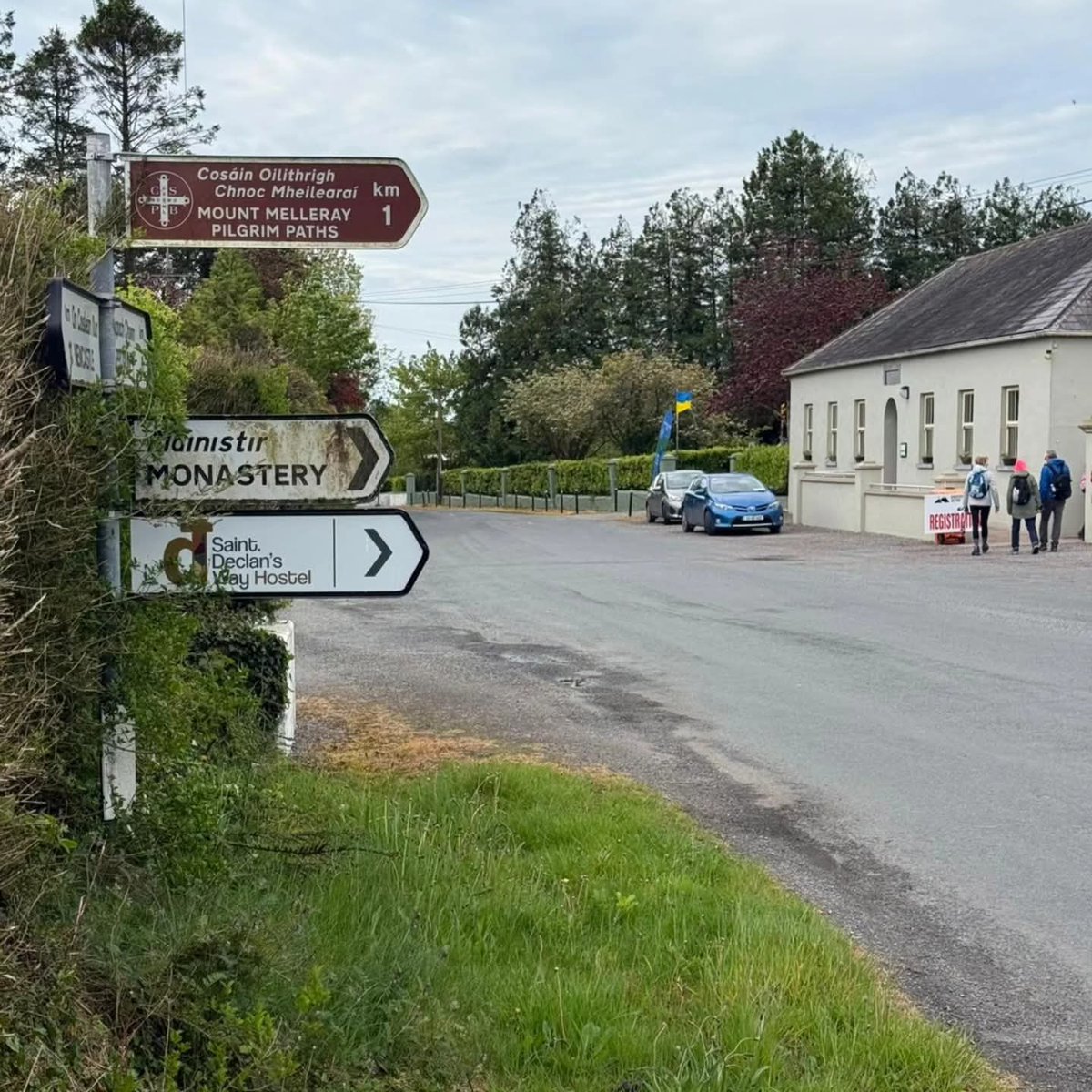 StDeclansWay's tweet photo. Our walkers are checking in at St Mary’s Community Centre as Stage 3 gets underway.

Before the open mountain and the long climbs, there’s always this part: the gathering, the chatter, and that low hum of excitement.

#stdeclansway #irishcamino https://t.co/oMBbmwX7WD