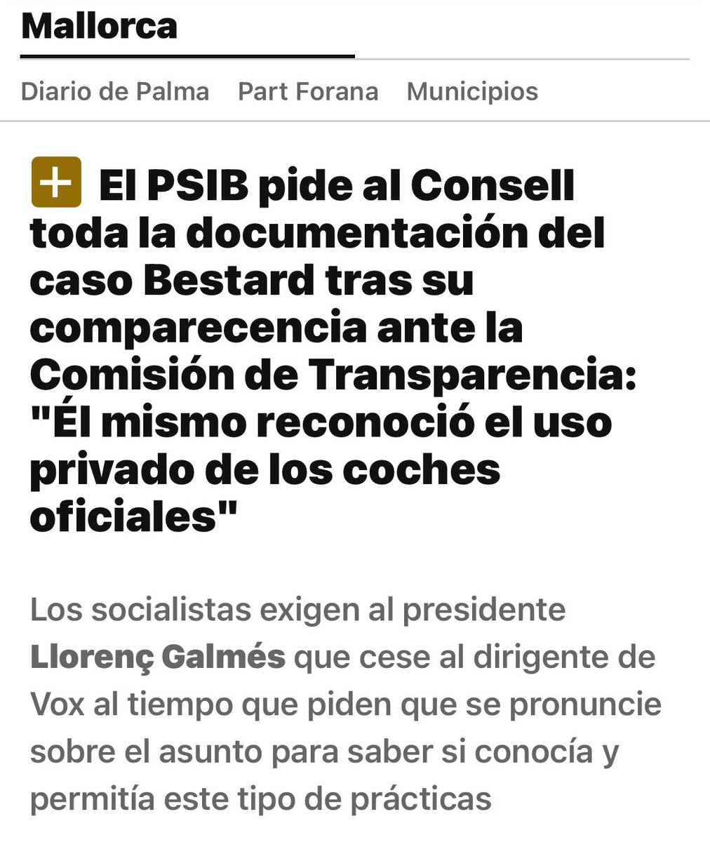 SocialistesdMca's tweet photo. El culebrot de Bestard es fa gros. 
Fins quan, sr. Galmés?

👉https://t.co/rQkufZQqbZ 

👉 https://t.co/lV1rH1Fmwt 

👉 https://t.co/HcxSUeky0E https://t.co/Ystvf8ULvj
