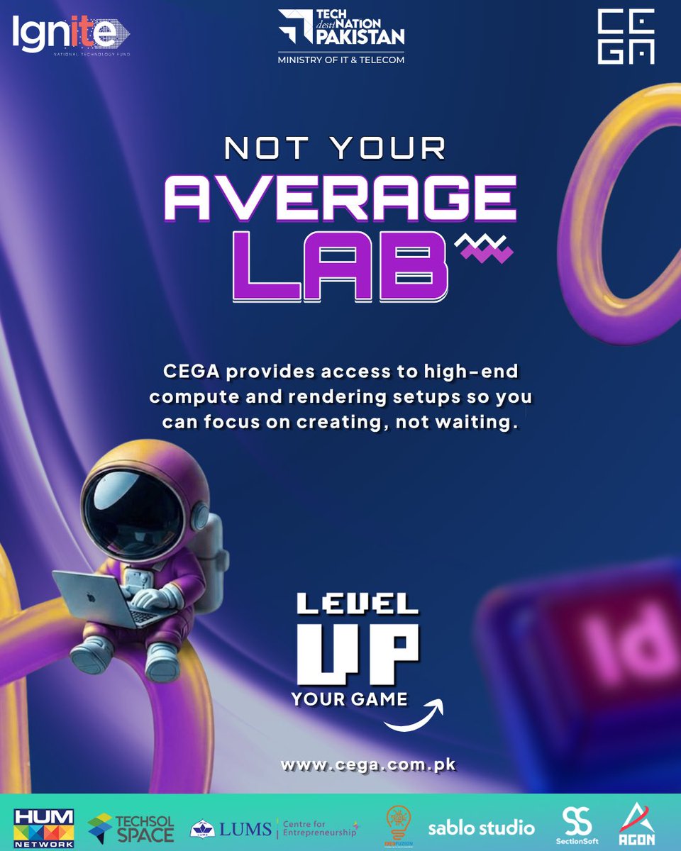 Not your average setup. 🎮  

At CEGA, the Free Training Program Batch 03 gives you access to the kind of environment creators actually need, high-end compute systems, rendering setups, and industry-level tools built to support real learning and production
