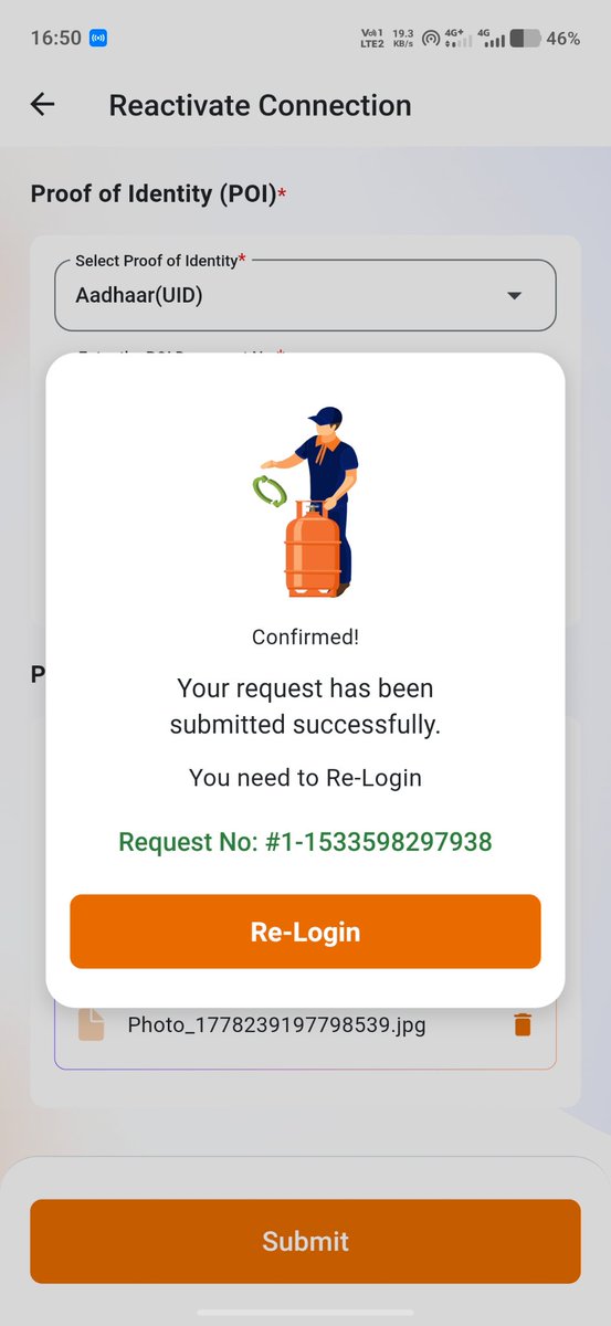 DINU7750's tweet photo. Dear @IndianOilcl   मेने LPG सस्पेंड अकॉउंट को  रिएक्टिव करने के लिए रिक्वेस्ट डाली है जिसको अभी तक APROVE नही किया है कृपा करके इसको APROVE करवाने  की कृपा करावें। https://t.co/hdBKzet5Pr