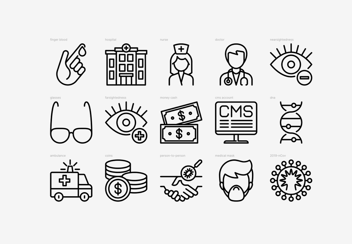 AlexBlogoodf's tweet photo. A small set of free medical and health icons from my Figma plugin Glyfiq. All icons are designed in the same thin-line style, 256×256px, with switchable stroke weights. 10% of the library is free to use.
https://t.co/vZHPVcJPq4
#Figma #FigmaPlugin #IconDesign #HealthcareDesign https://t.co/uMCtMaFWG7