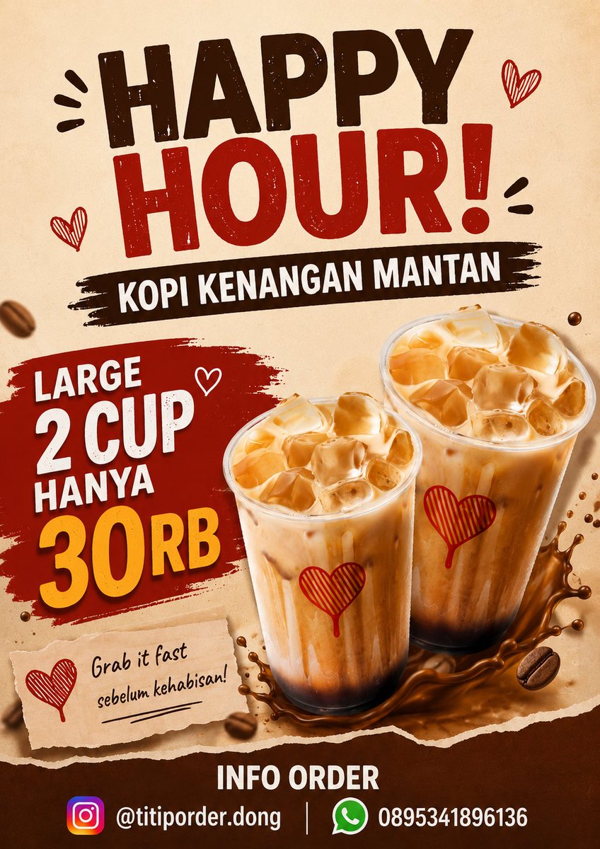rusathanos's tweet photo. Minggir yg bilang ngopi itu mahalll nih aku lagi ngadain promo yg mau lgsg move wa aja https://t.co/G3s30s4GN4 

#zonauangㅤ #مئی9_یوم_جبر #lamansiónvip #kopikenangan #Pakistán #btsenméxico #LaGranjaVIPPerú #tasaçakbudeniz https://t.co/qrJ6sPXh2K
